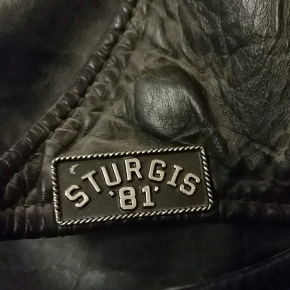 Vintage motorcycle jacket w/ Harley-Davidson patch - Picture 3 of 8